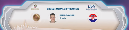 Karlo Domijan, Meunarodna olimpijada mladih prirodoslovaca (ISJO 2021.)